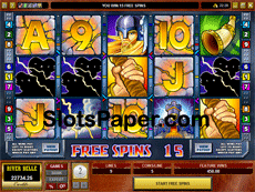 Thunderstruck free spins